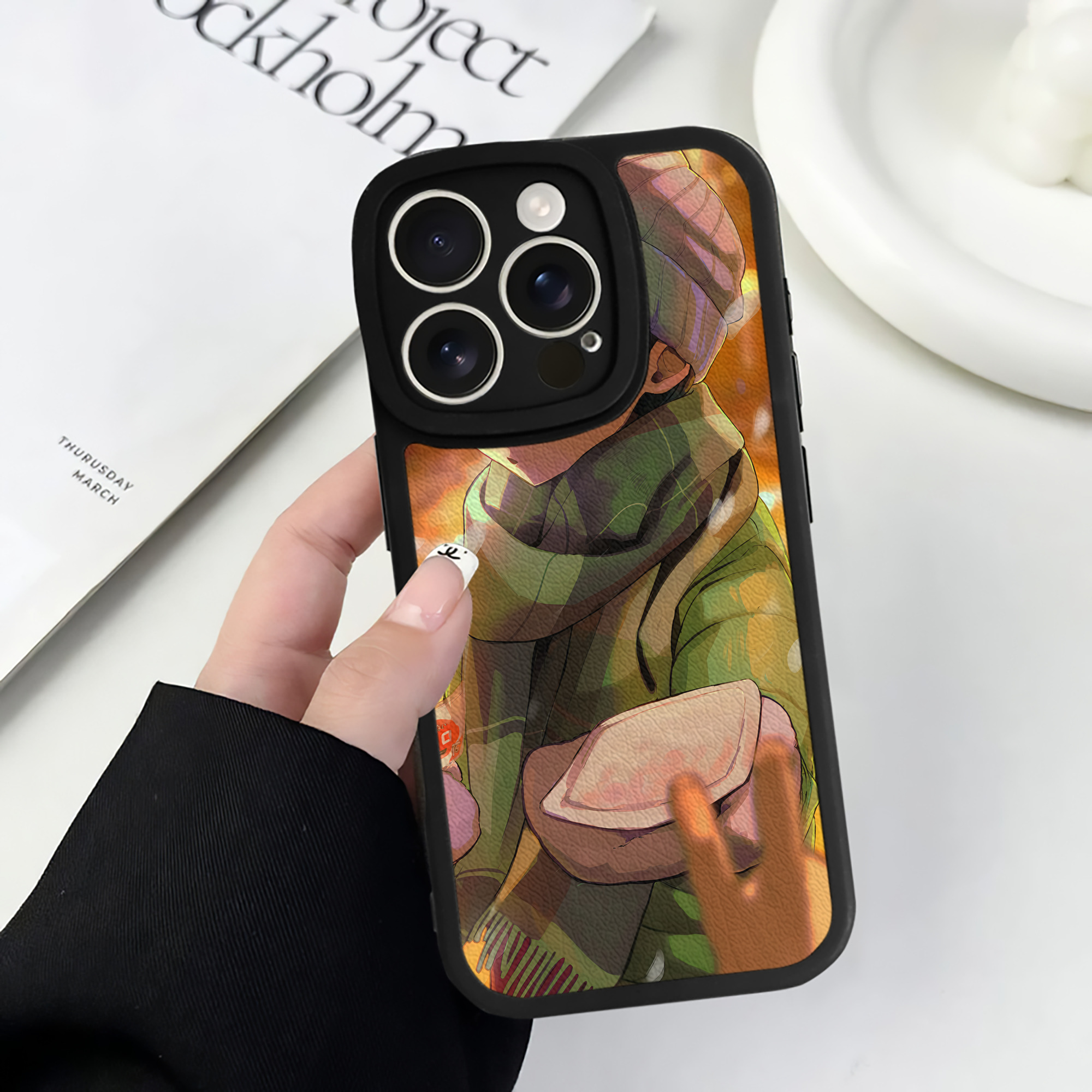 （画像用） 薬屋のひとりごと The Apothecary Diaries 【iPhone 16シリーズ対応】シリコンスマホケース（レザー調） 材質：シリコン